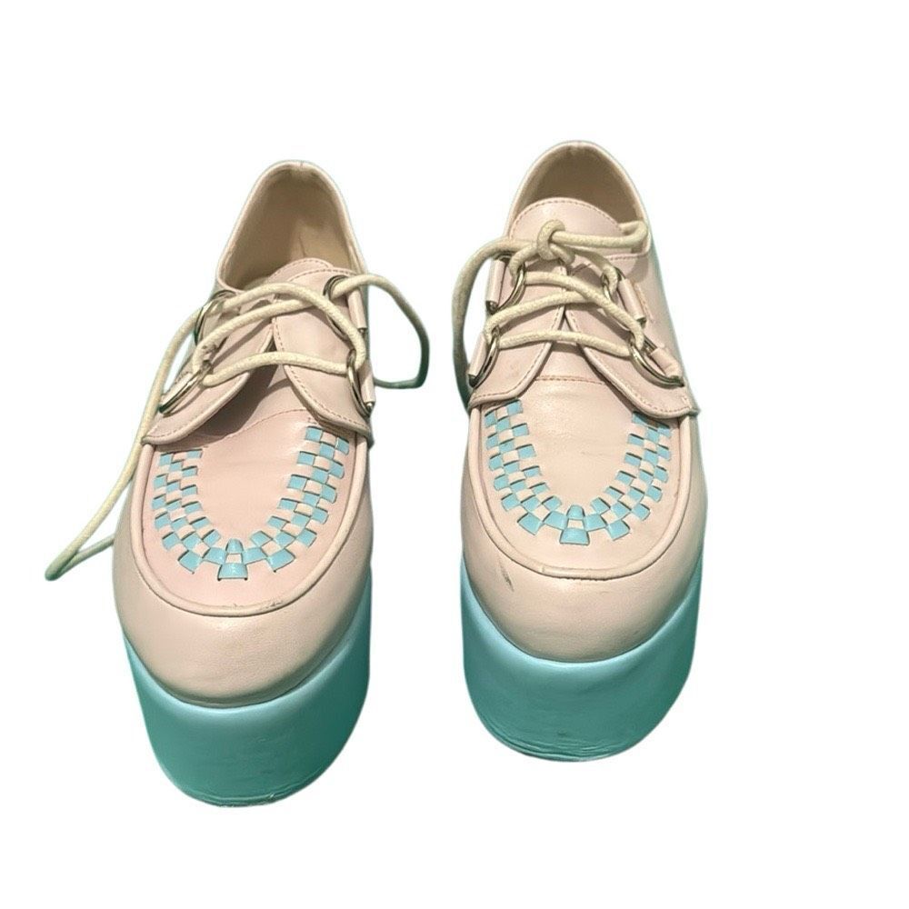 Hippie cotton candy fall Pastel Platform Loafers